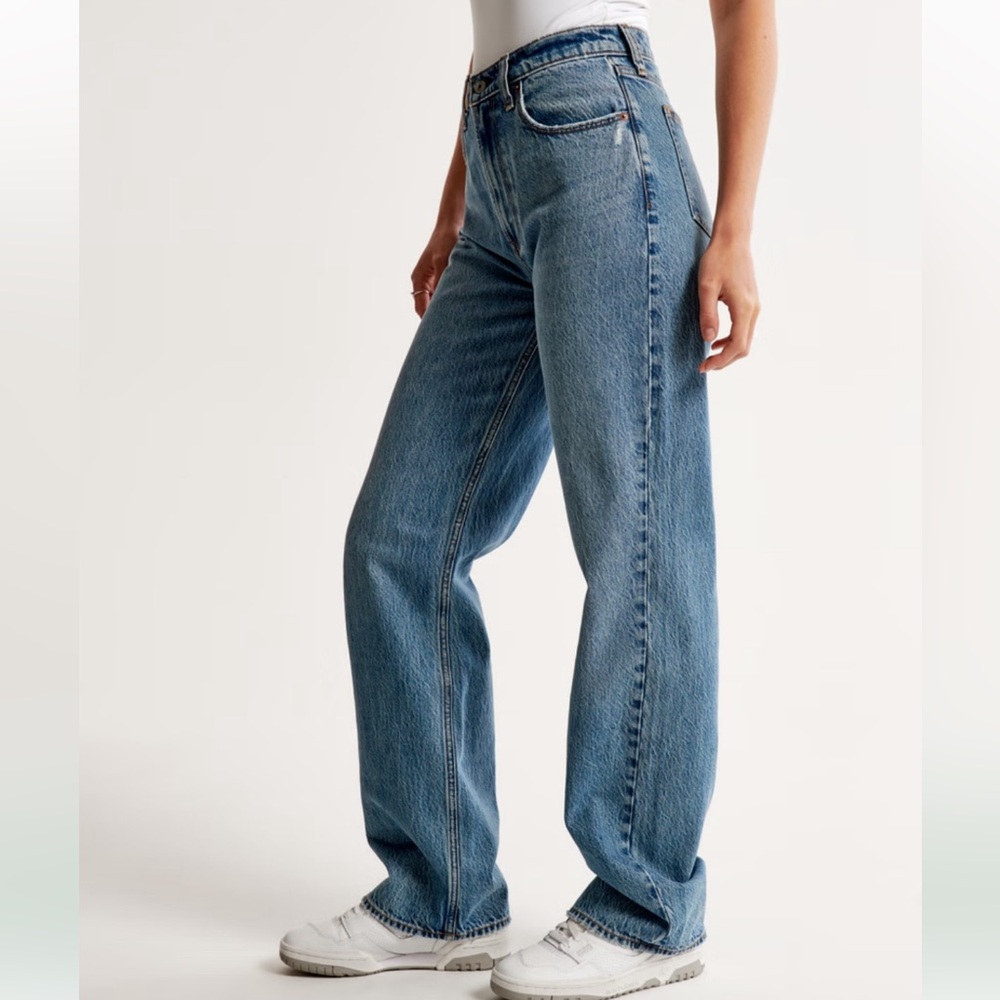 Abercrombie & Fitch High Rise Jeans - Blue